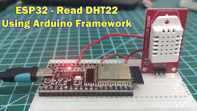 Video thumbnail for ESP32 - Read DHT22 Sensor using Arduino