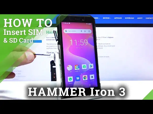 Video thumbnail for How to Input SIM & SD Cards into myPhone HAMMER Iron 3 –  Card Slots Location