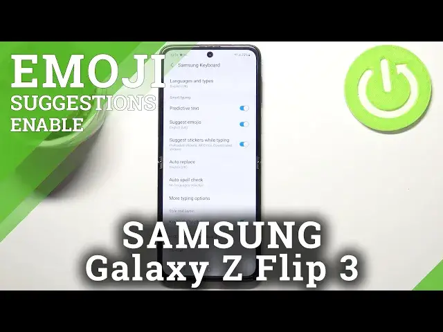 'Video thumbnail for How to Activate Predictive Emoji on SAMSUNG Galaxy Z Flip 3 – Show Emoji Suggestions'