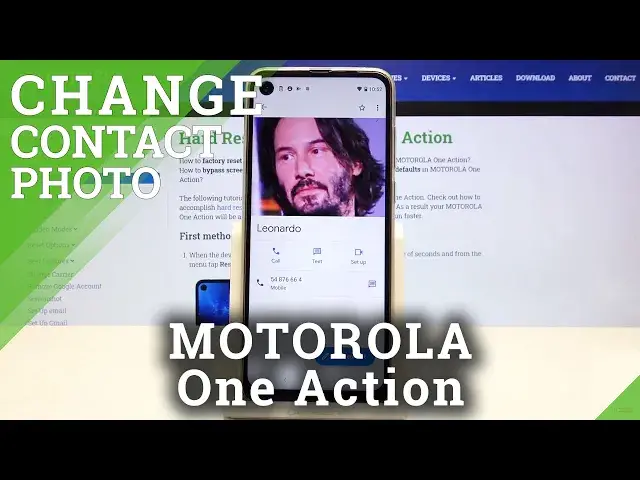 Video thumbnail for How to Add Photo to Contact in MOTOROLA One Action – Contact Profile