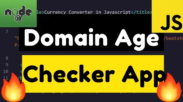 Video thumbnail for Node.js Express Domain Age Checker and Domain WHOISINFO Checker Web App Deployed on Website + Code