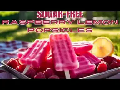 'Video thumbnail for Sugar Free Raspberry Lemon Popsicles   SD 480p'