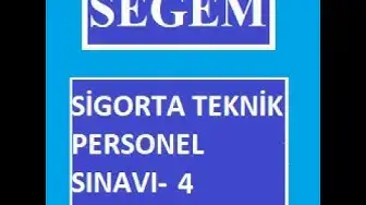 Video thumbnail for Segem Teknik Personel Sınavı-4