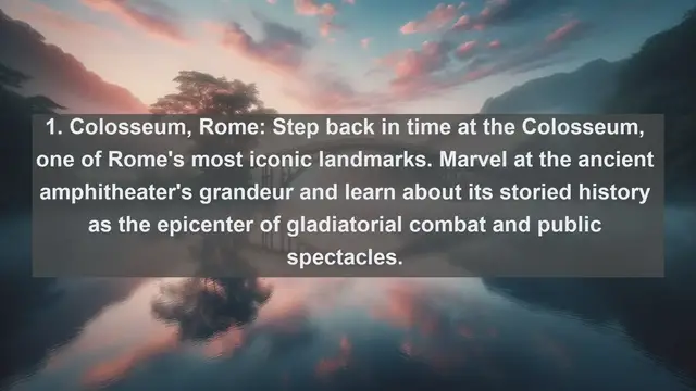 Video thumbnail for "Discover Italy's Treasures: Top 10 Must-Visit Attractions"