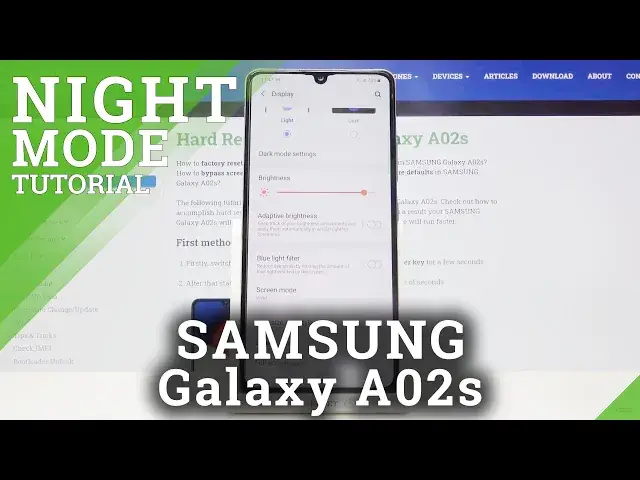 'Video thumbnail for How to Enable Eye Comfort Mode in SAMSUNG Galaxy A02s – Adjust Brightness'