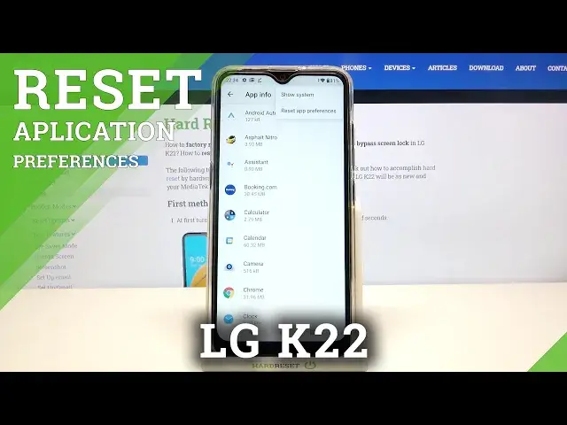'Video thumbnail for How to Reset App Preferences in LG K22 – Restore App Settings'