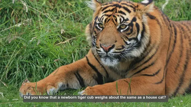Video thumbnail for 10 Surprising Facts About Newborn Tigers