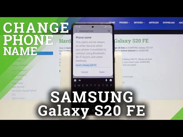 'Video thumbnail for How to Change Device Name in SAMSUNG Galaxy S20 FE – Rename'