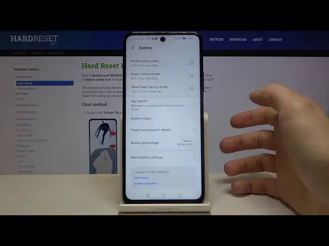 'Video thumbnail for How to Check Battery Percentage in HUAWEI P Smart 2021 – Track Battery Level'