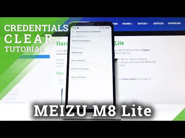 'Video thumbnail for How to Clear Credentials on MEIZU M8 Lite'