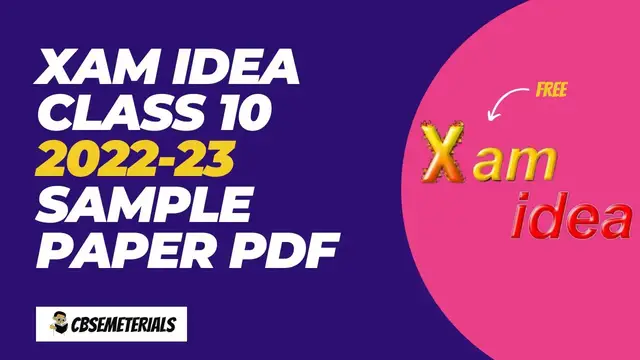 'Video thumbnail for Xam idea Class 10 Sample Paper PDF | Xam idea Class 10 2022-23 Sample Paper PDF'