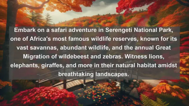 Video thumbnail for Exploring Tanzania's Natural Wonders: Top 10 Must-Visit Landscapes