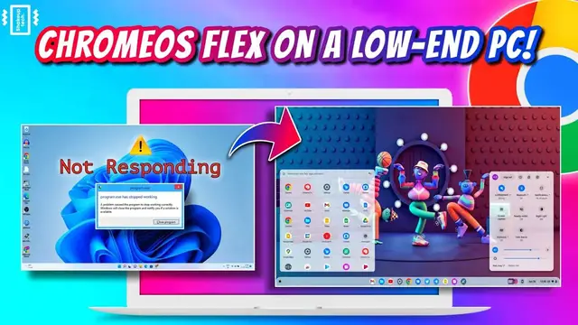 Video thumbnail for INSTALL Chrome OS Flex & REVIVE Your SLOW PC/Laptop ! Remove Slow Windows !
