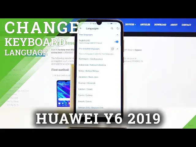 Video thumbnail for How to Change Keyboard Language in HUAWEI Y6 2019 – Language List