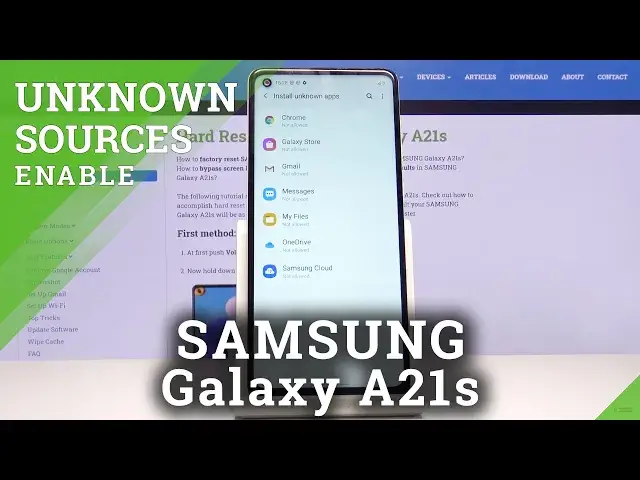 'Video thumbnail for How to Allow Unknown Sources in Samsung Galaxy A21s - Download Apps from Browser'