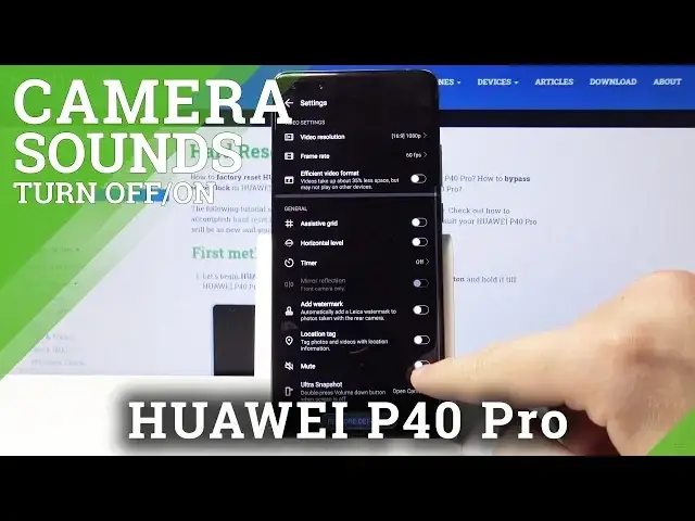 'Video thumbnail for How to Set Up Shutter Sounds in Huawei P40 Pro – Mute Camera Sounds'