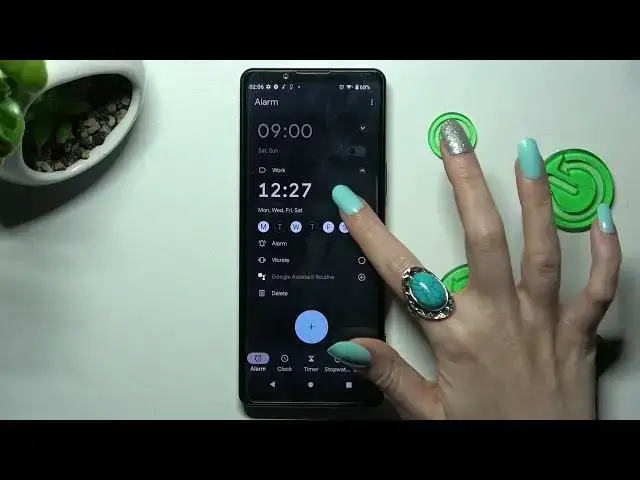Video thumbnail for How to Schedule Alarm Clock in SONY XPERIA 5 IV - Set Alarm Clock