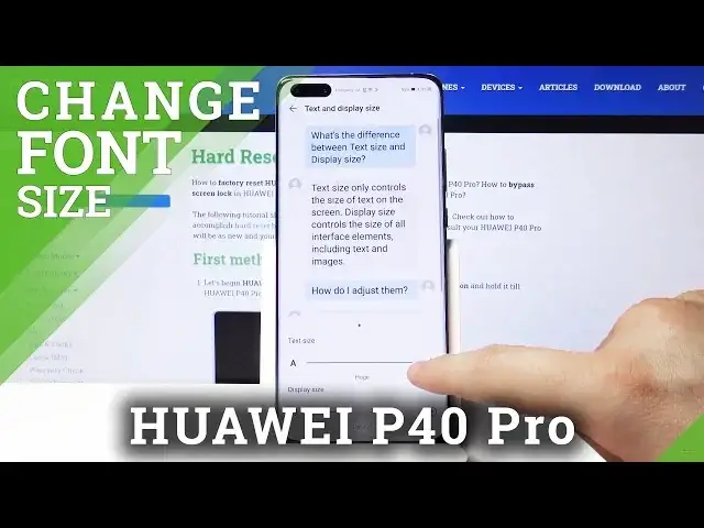 'Video thumbnail for How to Set Up Font in Huawei P40 Pro - Change Font Size'