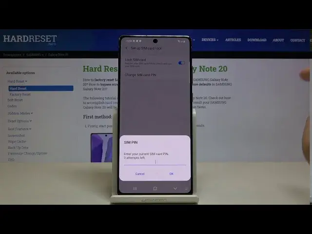 'Video thumbnail for How to Change SIM PIN in SAMSUNG Galaxy Note 20 – Customize PIN'