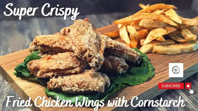 Video thumbnail for The Crispiest Fried Wings with Cornstarch | How to prep chicken wings @mrs5cookbook