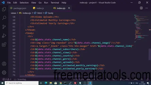 Video thumbnail for Build Youtube Channel Info App in Node.js and Express Using Youtube Data API  V3 Library Project