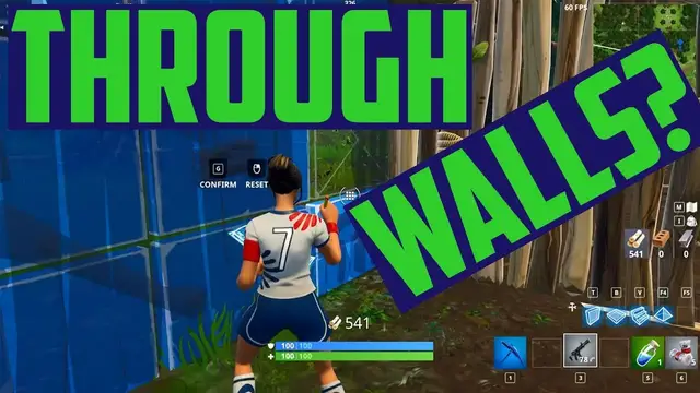 'Video thumbnail for Glitch Fortnite - Jump through Walls (Exploit?)'