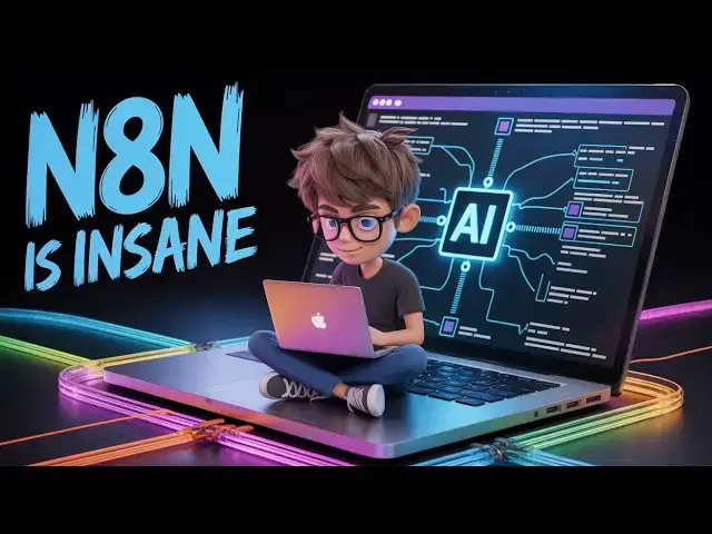 'Video thumbnail for n8n Is INSANE — Automate EVERYTHING from Apps to AI With Drag-and-Drop Workflows!'