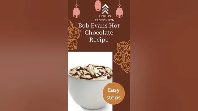 'Video thumbnail for How to Homemade Bob Evans Hot Chocolate Recipe'