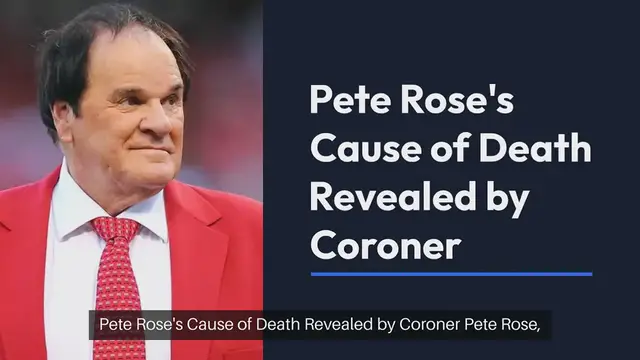 Video thumbnail for MLB Legend Pete Rose's Cause of Death Revealed by Coroner