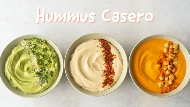 'Video thumbnail for Como hacer Hummus casero'