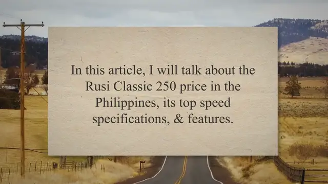 'Video thumbnail for Rusi Classic 250 Price Philippines 2023 – Top Speed Specs, & Features'