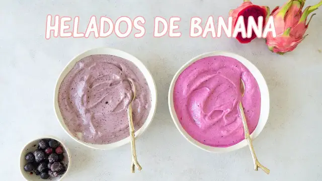 Video thumbnail for HELADO DE BANANA VEGANO SIN AZÚCAR - SOLO 2 INGREDIENTES - HELADO SALUDABLE