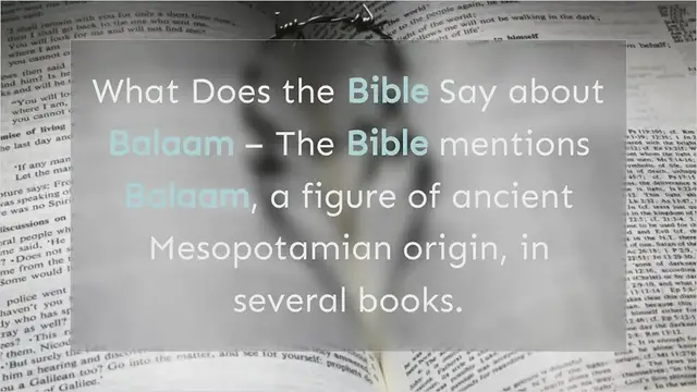 Video thumbnail for what-does-the-bible-say-about-balaam-9210-63284