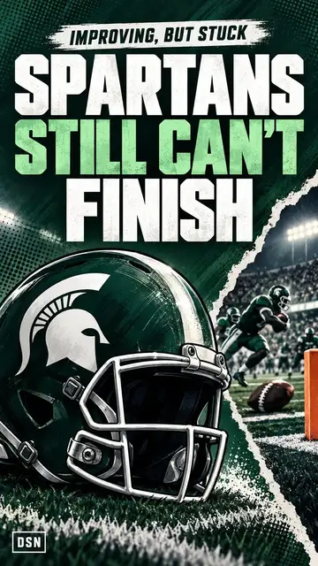 Video thumbnail for Michigan State is improved, but it still can't finish games