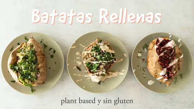 'Video thumbnail for Batatas Rellenas - 3 recetas completas y nutritivas'