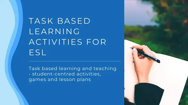 Video thumbnail for Task Based Learning Activities for ESL | Task-Based Language Teaching and Learning