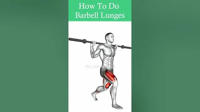 Video thumbnail for How To Do Barbell Lunges (Muscles Worked & Technique)