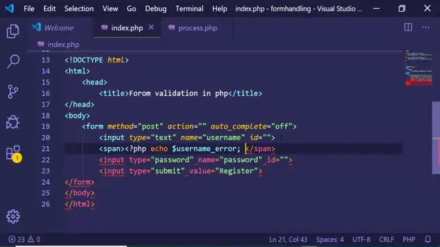 Video thumbnail for PHP Simple Form Validation Example in 2022