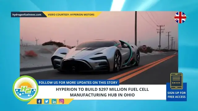 Video thumbnail for Hyperion to build $297 million fuel cell manufacturing hub in Ohio