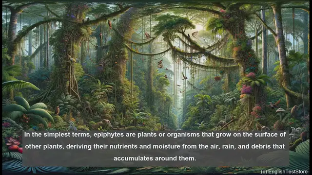 Video thumbnail for Epiphyte in biology - meaning, definition and examples
