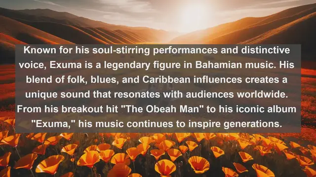 Video thumbnail for Harmonious Melodies: Top 10 Famous Singers in the Bahamas