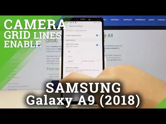 Video thumbnail for How to turn on Camera Grid Lines in SAMSUNG Galaxy A9 2018 – Activate Help Lines