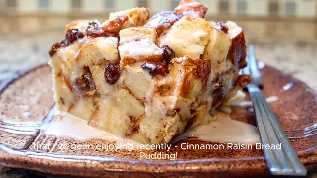 Video thumbnail for Cinnamon Raisin Bread Pudding