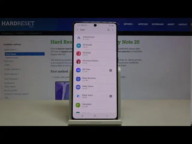 'Video thumbnail for How to Reset App Preferences in SAMSUNG Galaxy Note 20 – Restore App Settings'