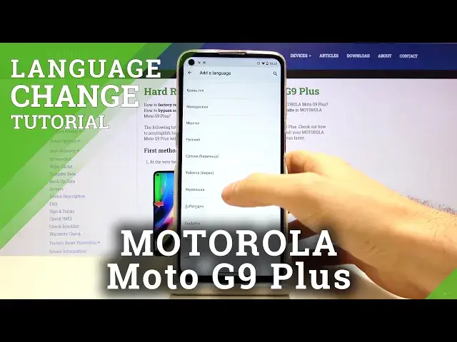 'Video thumbnail for How to Change System Language in Motorola Moto G9 Plus – Change Device Language'