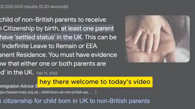 Video thumbnail for UK New Official Rules_ British Citizenship for Child Born in UK to Non British Parents _ ILR (2024)