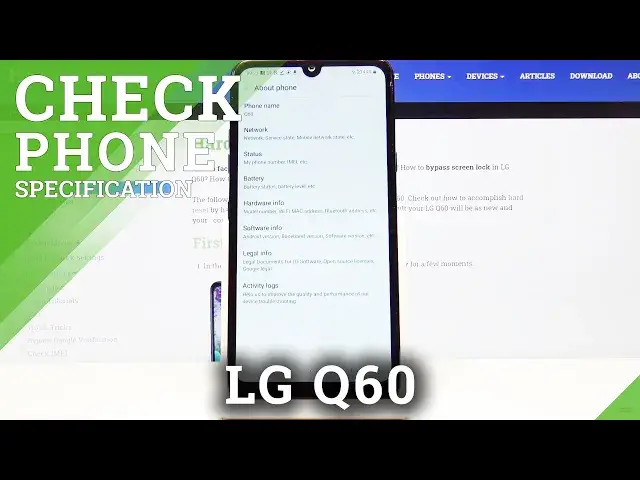 'Video thumbnail for How to Find Detailed Info about LG Q60 – Check Localization of Phone Specifications'