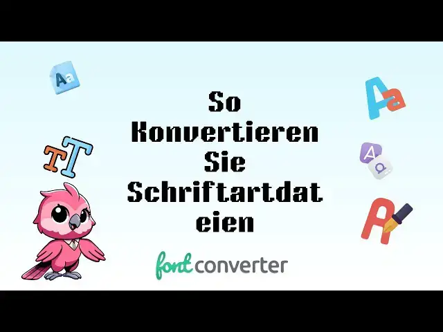 Video thumbnail for So Konvertieren Sie Schriftdateien (Einfache Anleitung)