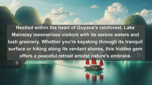 Video thumbnail for Exploring Nature's Jewels: Top 10 Famous Lakes in Guyana