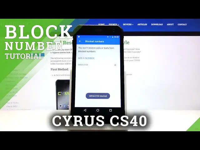 Video thumbnail for How to Block Number in CYRUS CS40 – Block Calls and Texts
